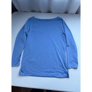 Vineyard Vines Sankaty Blue Striped Long Sleeve Top Womens XS